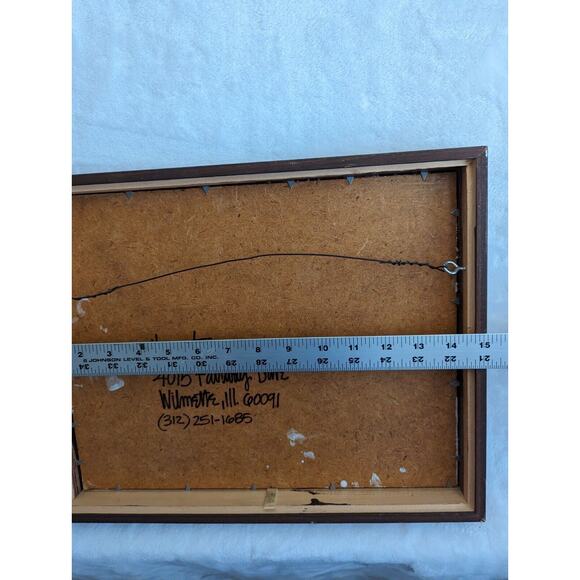 Harriet Hanson Mixed Media Artist 1970's 15" X 12" Chicago Artist See Photos - Picture 8 of 12